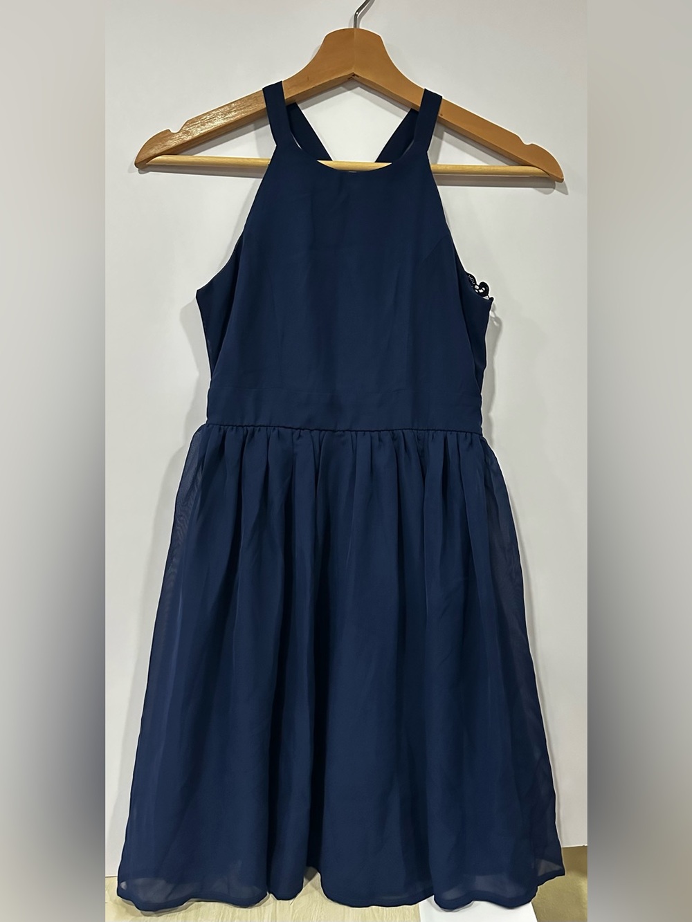 Speechless Navy Halter Dress for Girls